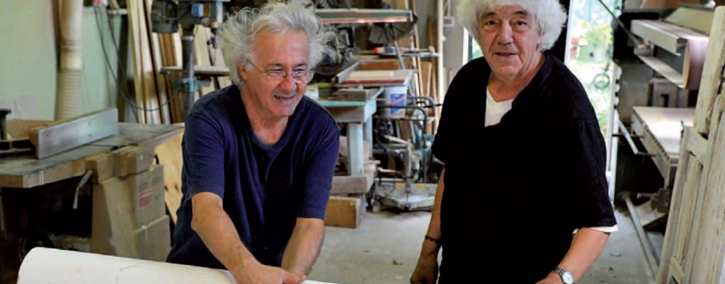 Ferrari con l'amico Giorgio Mazzon